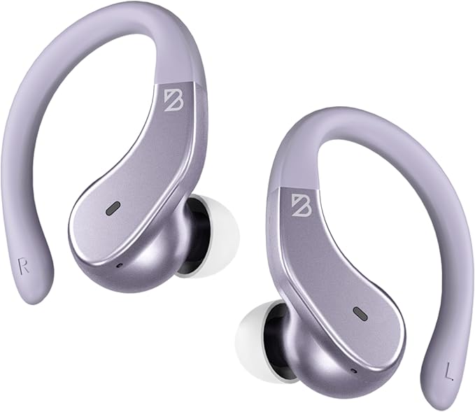 Back Bay Audio - Runner's Wireless Earbuds Bluetooth Headphones for Sports, Hook Over The Ear Buds, Deep Bass, Wrap Around Earphones with Earhooks for Running, Workout Wireless Headphones for The Gym