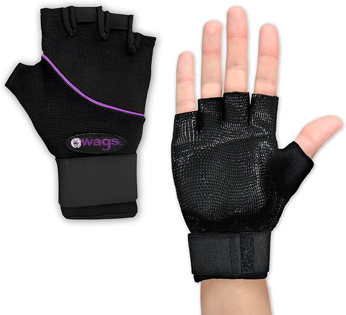WAGs Ultra Wrist Assured Gloves - Workout Gloves with Patented Ergonomic Gel Pad and Wrist Wrap, Medium