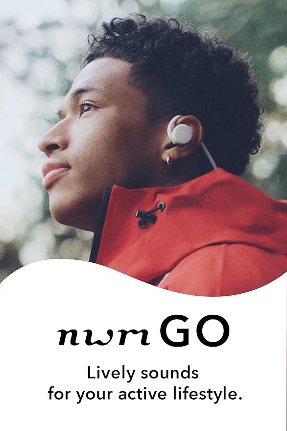 nwm GO Wireless On-Ear Speakers (Open Ear Earphones) Sound Leakage suppressed (PSZ Technology - Bone Conduction Alternative) Designed in Japan | Soil Beige