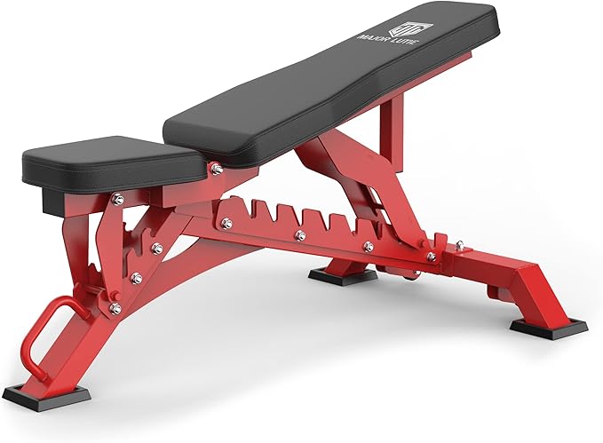 Major Fitness Weight Bench, Capacity Bench Press and 32 Adjustable Positions Strength Training Bench for Garage and Home Gym Workouts, Weight Lifting, and Bench Press