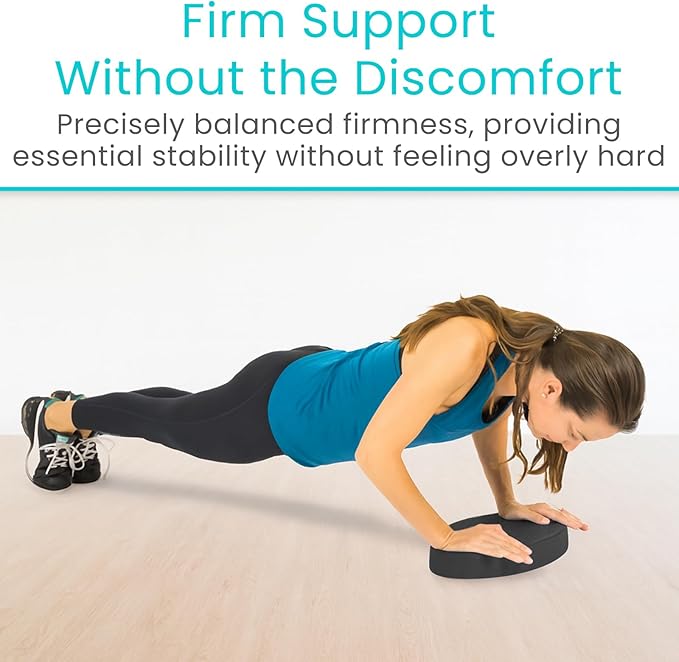 Vive Oval Balance Pad - Wobble Cushion For Physical Therapy And Rehabilitation Equipment - Soft Stability Trainer Foam For Workouts, Yoga, Core Strength And Pilates - Device For Women, Men And Kids