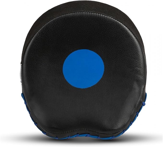 Platinum Perilous Micro Palm Mitts, Black/Silver/Blue - Boxing & Muay Thai Pads, Punching & Focus Mitts, MMA & Kickboxing Equipment