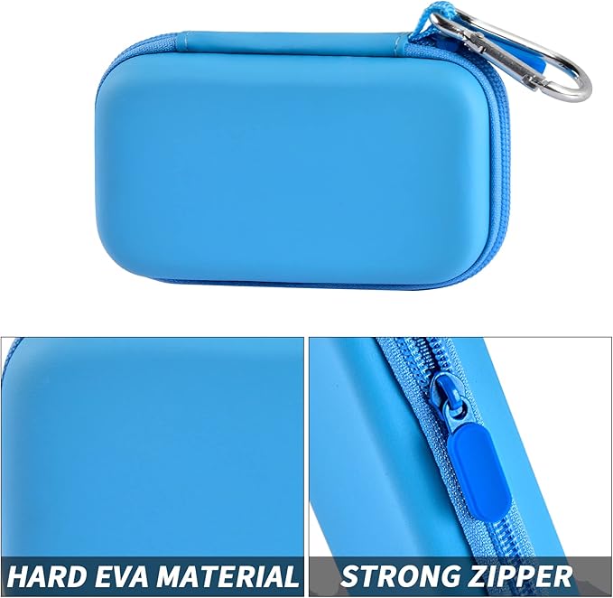 MP3 & MP4 Player Case for SOULCKER/G.G.Martinsen/Grtdhx/iPod Nano/Sandisk Music Player/Sony NW-A45 and Other Music Players with Bluetooth. Fit for Earbuds, USB Cable, Memory Card - Blue