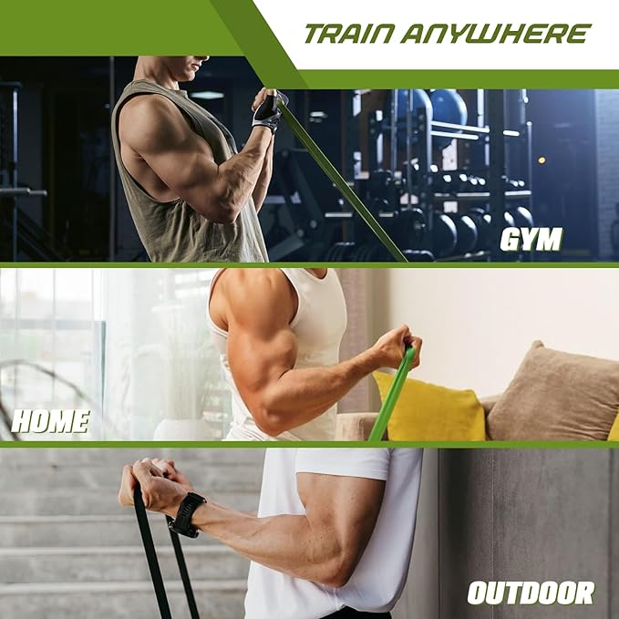 Resistance Band Foot Plate - Wood Fitness Board for Resistance Band Strength Training, Stretching, Balance & Flexibility Exercise for Home Gym