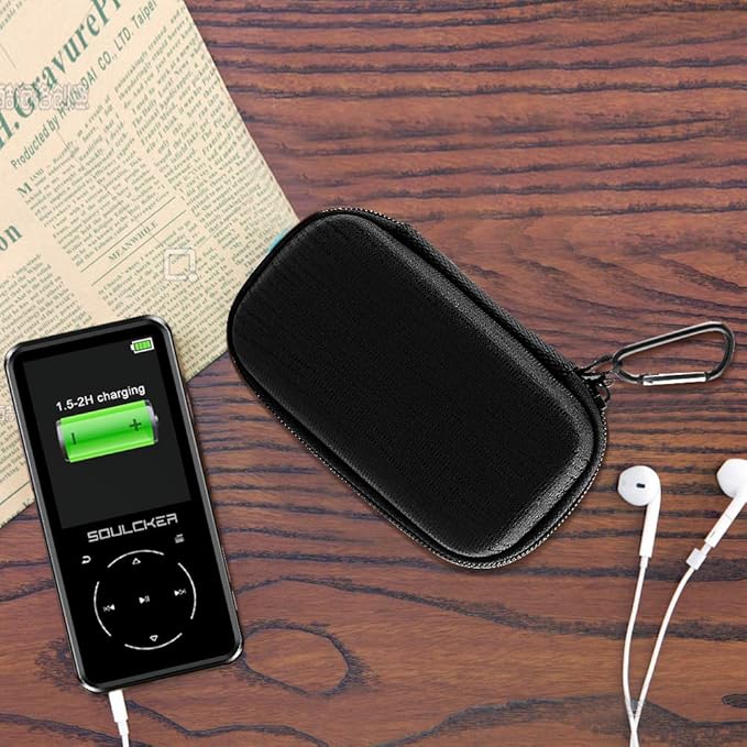 MP3 & MP4 Player Case for Luoran/for innioasis/for TIMMKOO/for MYMAHDI/for Phinistec/Music Players Bluetooth. MP3 Player for Kids Storage Box Fit for Earbuds, USB Cable and More (Bag Only)