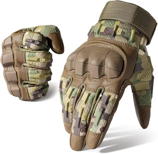 WTACTFUL Rubber Guard Tactical Gloves for Men Touchscreen Airsoft Motorcycle Hunting Outdoor