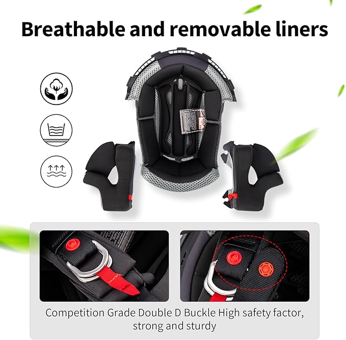 VCOROS H637 Adult Motocross Helmets ATV Dirtbike BMX MX Offroad Adventure UTV Helmets DOT Approved