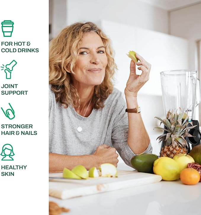 Collagen Peptides Powder – 10g Hydrolyzed Collagen per Serving – Unflavored, Grass-Fed, Keto Friendly – Skin, Hair, Nails & Joint Support – 500g