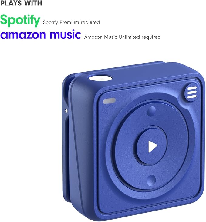 Mighty Wave Waterproof IPX7 Spotify & Amazon Music Player - Includes Waterproof Wired Headphones - Perfect for Swimming - Music + Podcasts