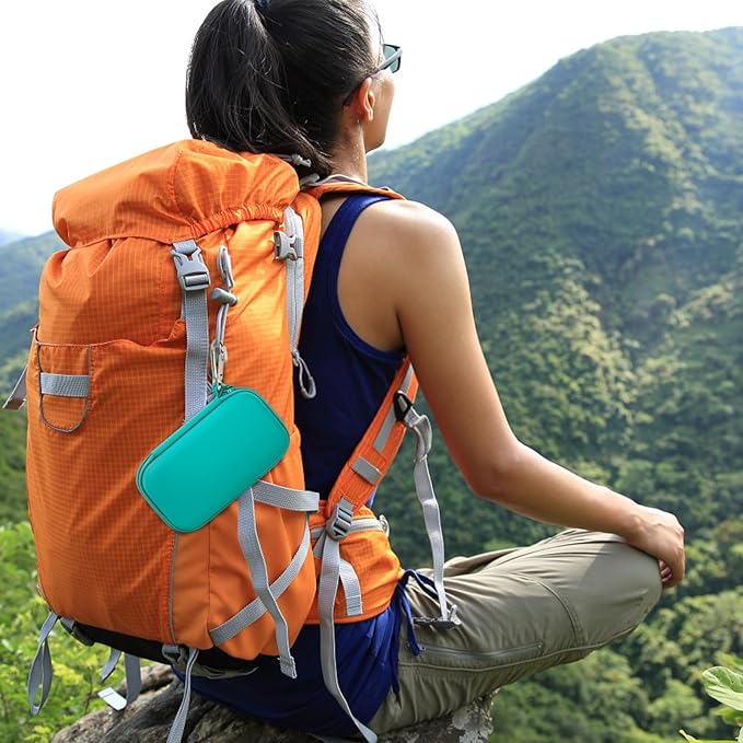 MP3 & MP4 Player Case for SOULCKER/G.G.Martinsen/Grtdhx/iPod Nano/Sandisk Music Player/Sony NW-A45 and Other Music Players with Bluetooth. Fit for Earbuds, USB Cable, Memory Card - Green