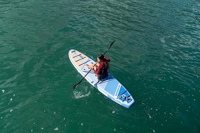 Thurso Surf Universal Inflatable Kayak Seat with Back Support - Sit-on-Top Adjustable Paddle Board Seat with Backrest Extra Sturdy Comfort for SUP, Canoe, Fishing and Boat