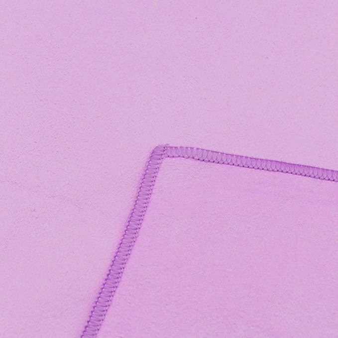 Eunzel 2 Pack Hot Yoga Towel Non Slip Yoga Mat Towel Non-Slip Sweat Absorbent Microfiber Towel for Hot Yoga, Pilates and Workout 72" x 26.5", Purple