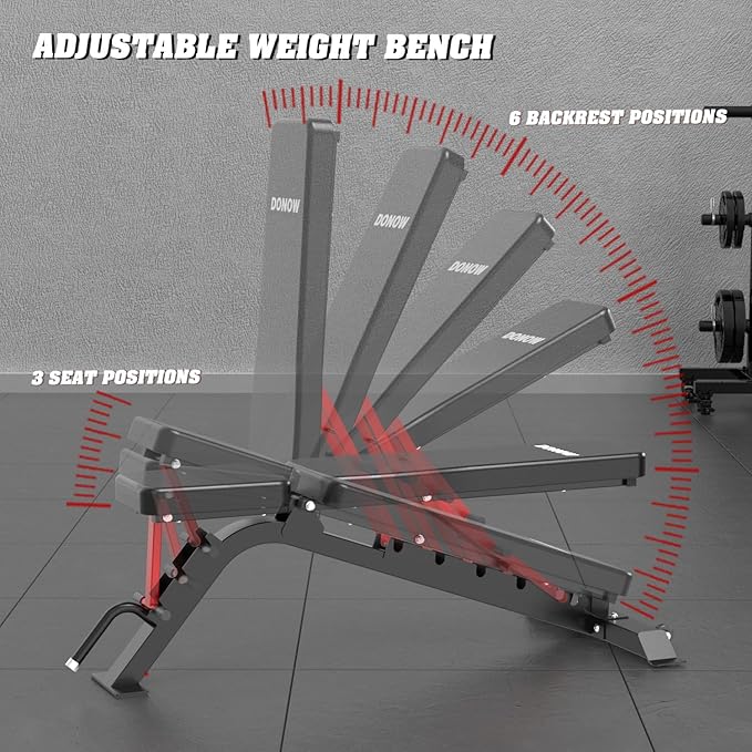 DONOW Cable Crossover Machine, Cable Fly Machine Home Gym System Workout Station with Dual Pulley System Pull-Up Bar Cable Bar and LAT Pull Down System