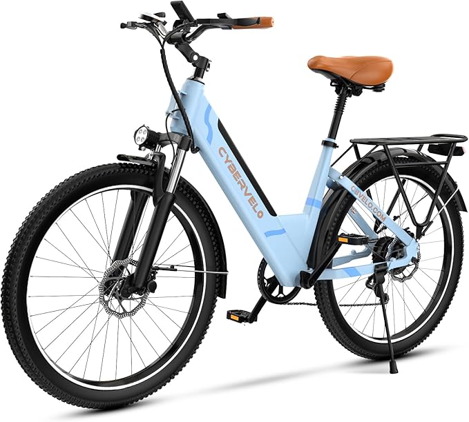 DriftGod 26" Electric Bike for Adults β Powerful 1000W Motor, 48V Removable Battery, 7-Speed, Front Suspension & LCD Display β Commuter and Mountain EBike for Women