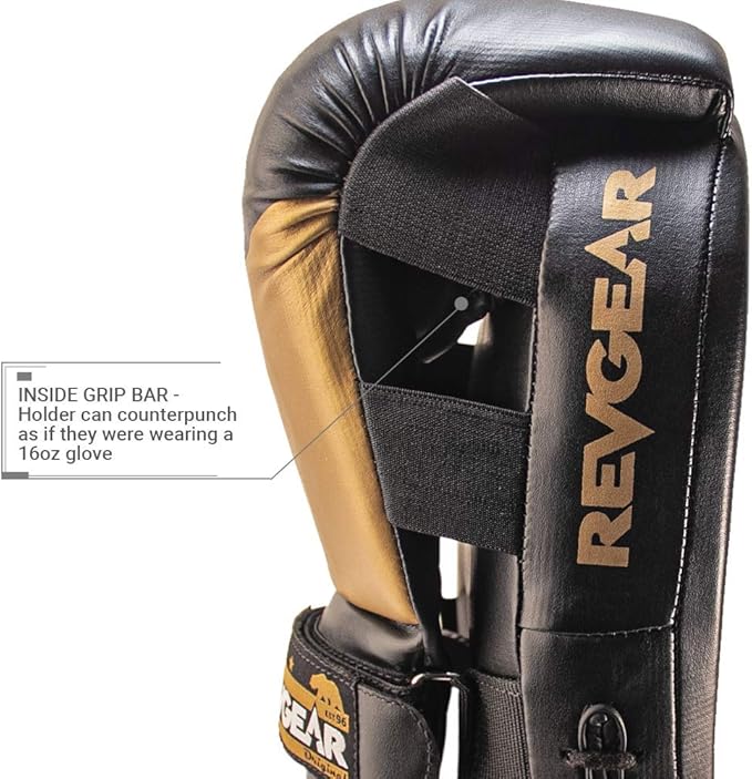 Revgear Phoenix Boxing Mitts and Pads Pair (All in One - Target & Glove) - Ideal Boxing Equipment for Men, Women, Kids - Perfect for MMA, Muay Thai, Kickboxing, Sparring, and Boxeo Training