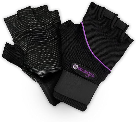 WAGs Ultra Wrist Assured Gloves - Workout Gloves with Patented Ergonomic Gel Pad and Wrist Wrap, Medium