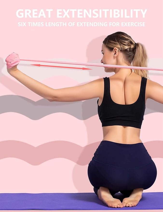 Fabric Resistance Bands for Women – 5 Level Exercise Bands Resistance Set, Resistance Bands for Working Out with Handles, Workout Bands Resistance for Women, Yoga, Pilates, Glutes, Legs,Vigor Yellow