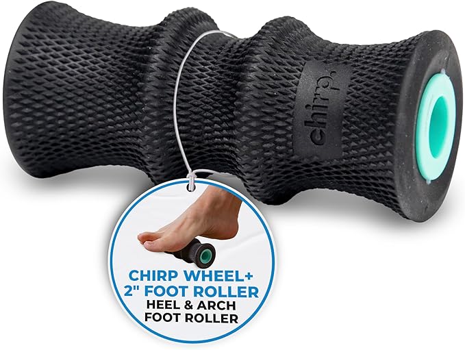 Chirp Wheel Foam Roller - Targeted Back & Neck Pain Relief, Muscle Massage, Trigger Point Therapy, High-Density Foam Tool for Physical Therapy, Stretching & Exercise, 500lbs Capacity, 2 Inch Mint