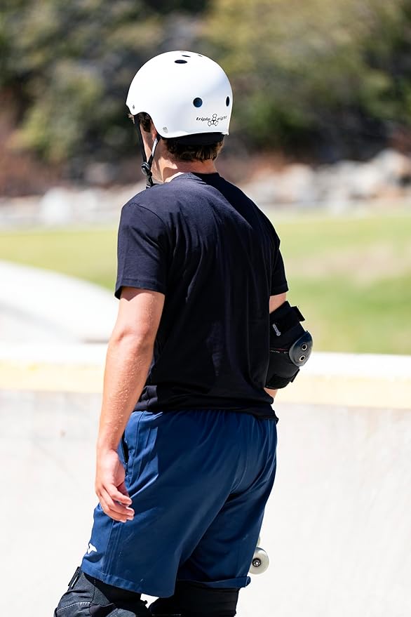 Triple Eight Deep Cover Helmet - Ideal for Skateboarding, Bicycling, BMX, and Roller Skating