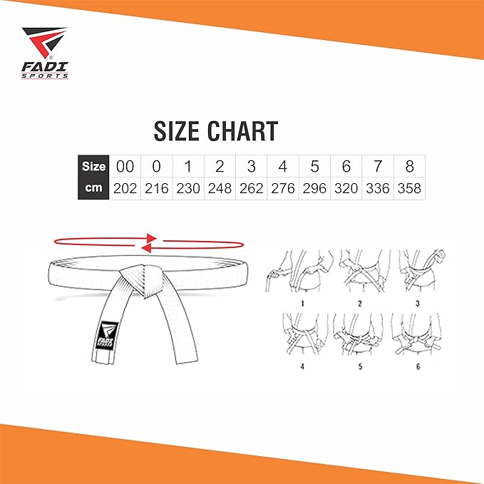 Martial Arts Belt for Karate, Judo, Aikido and Taekwondo - Durable Cotton-Polyester Blend for Adults and Kids