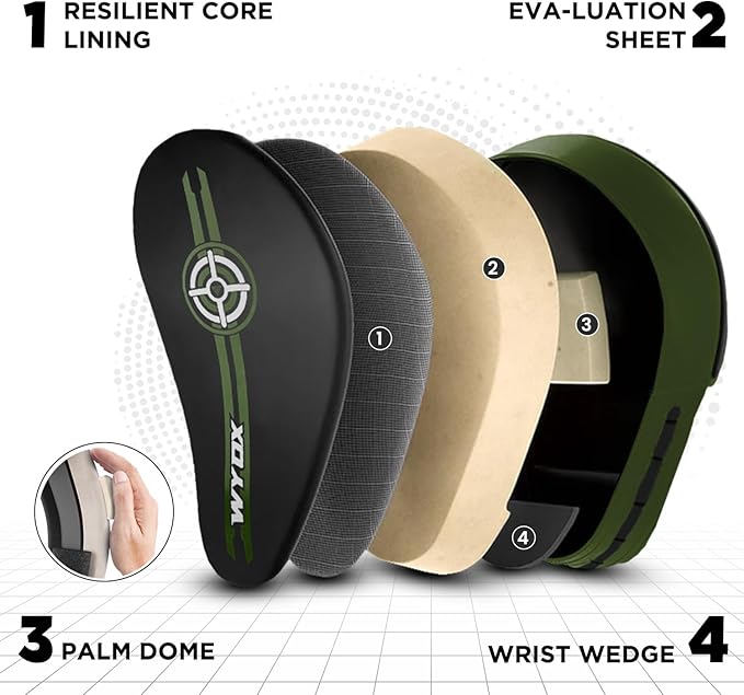 WYOX Curved Boxing Punch Mitts β Boxing Pads Training Set, Punching Mitts for Adults, Kickboxing Pads, Muay Thai Pads, Karate Pads, MMA Training Equipment, Martial Arts Focus Pads