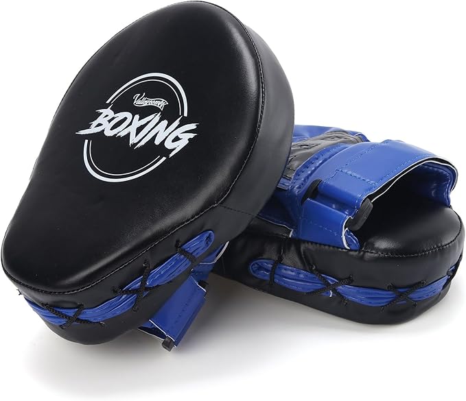 Valleycomfy Boxing Curved Focus Punching Mitts- Leatherette Training Hand Pads