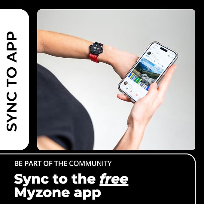 MYZONE MZ-Switch Physical Activity Heart Rate Monitor – A Water Proof Fitness Tracker for Wrists, Arms & Chest