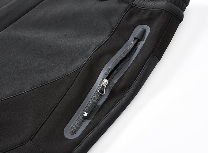 YSENTO Men's Fleece Lined Ski Snow Pants Winter Waterproof Softshell Insulated Hiking Cargo Pants