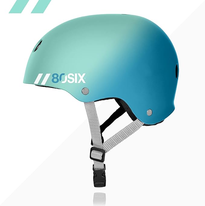 80SIX Triple Certified Multisport Helmet - Ideal for Bike, Scooter, Skateboard, Roller Skate and Inline Skate