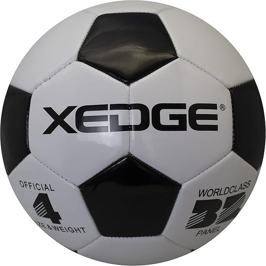 XEDGE Official Size Soccer Ball,Size 5 Training Ball for Girls,Boys,Youth Teenagers,Adults,Machine Stitched for Indoor Outdoor Play