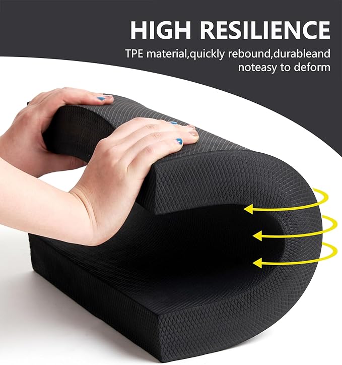 nuveti Large Balance Pad - TPE Non-Slip Mat for Fitness & Balance Exercises,Yoga, Physical Therapy, Knee Cushion Slip Resistant Foam Mat for Yoga & Balance Training, Board Foam for Strength Training, Kneeling Pads for Home Gym Exercise(20''x16''x2.4'')