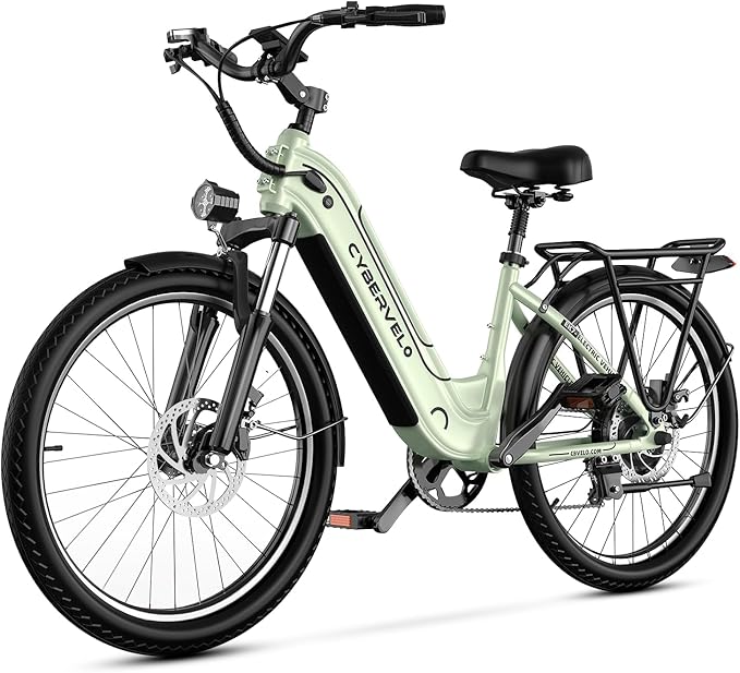 DriftGod 26" Electric Bike for Adults β Powerful 1000W Motor, 48V Removable Battery, 7-Speed, Front Suspension & LCD Display β Commuter and Mountain EBike for Women
