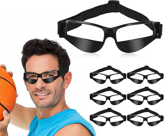 7 Pack of Basketball Dribbling Goggles,Basketball training,Aid Training Equipment for Improving Court Vision,Adjustable Basketball Sports Training Glasses,Improves ball handling