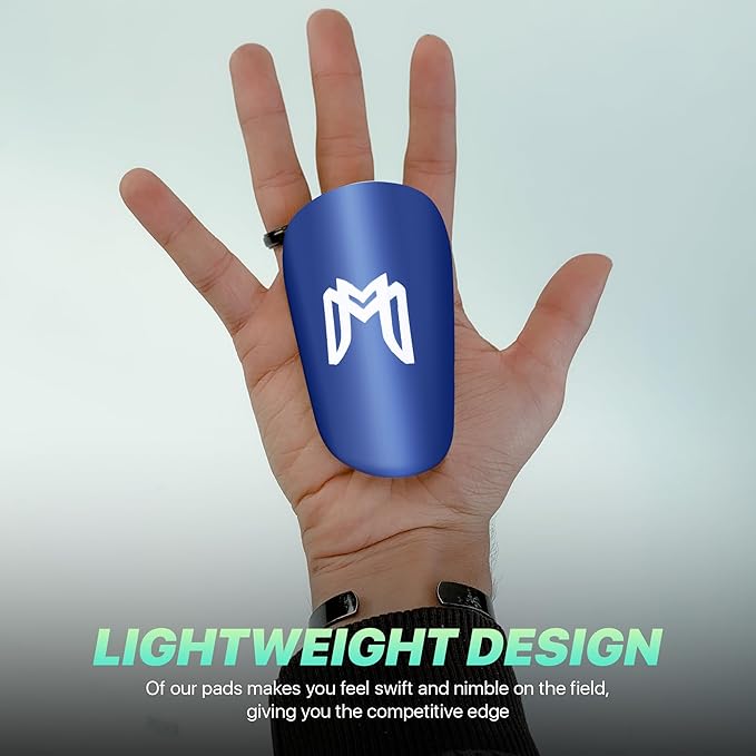 MiniGuards - Mini Shin Guards for Soccer Players - Tiny Shin Pads for Men, Women, Teens - Miniature Shin Guards 3.9 x 2.4 inch - Perfect for High Level Soccer Athletes