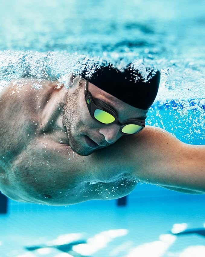 OMID Swim Goggles, P3 Anti-Fog Swimming Goggles for Men Women Anti-UV Goggles