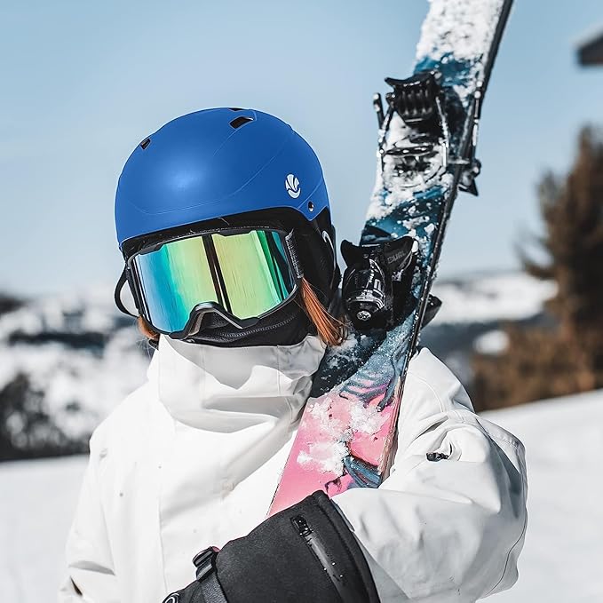 VANRORA Ski Helmet, Snowboard Helmet for Men & Women, Climate Control Venting, Dial Fit, Goggles Compatible, Removable Fleece Liner and Ear Pads, Safety-Certified