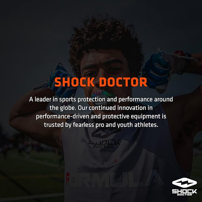 Shock Doctor Compression Shorts with Protective Bio-Flex Cup, Moisture Wicking Vented Protection, Youth Size