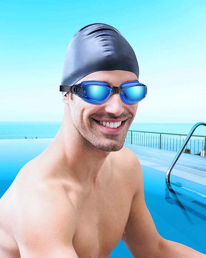Aegend Swim Goggles, Swimming Goggles No Leaking Full Protection Adult Men Women Youth
