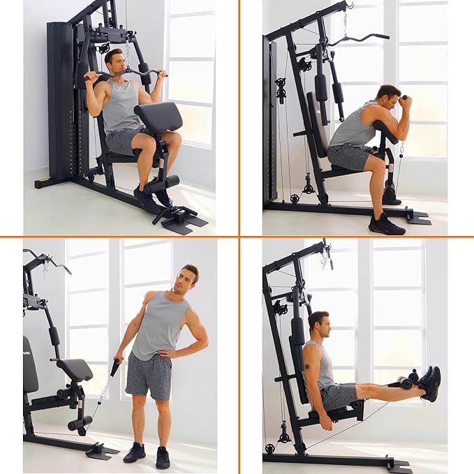 SincMill Home Gym Multifunctional Full Body Workout Equipment for Home Exercise Fitness