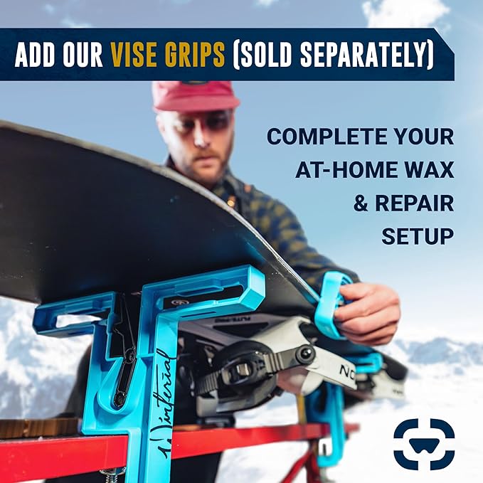 Winterial Snowboard and Ski Tuning Kit, with Iron, All-Temp Snowboard Wax, Angled Edge Tuner File