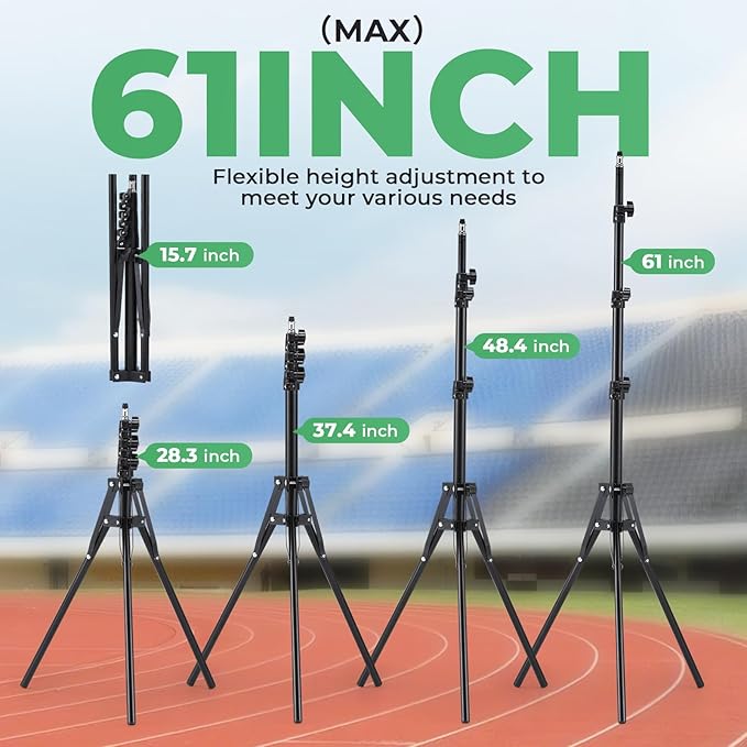 Powered Wireless Laser Timer for Sprints with High Stand, Laser Sprint Timer System, Race Clock with Tripod for Speed Training/Lap/Track Field/Football/Bike/Motorcycle