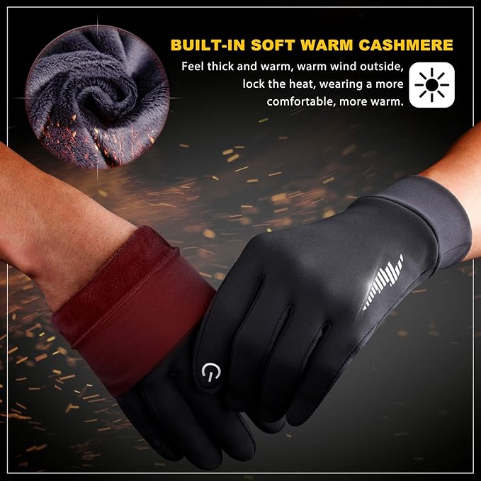 SIMARI Winter Gloves Women Men Ski Snow Gloves Liner Thermal Warm Touch Screen, Suit for Running, Cycling, Biking, Hiking, Driving, Walking, Typing, Freezer Work, Sports, Soccer, Shooting, Gaming 102