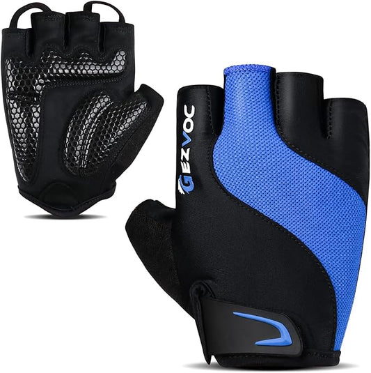 Cycling Gloves with Shock-Absorbing Pad, Extra Grip, Flexible Fit, Light Weight, Breathable for Men and Women Mountain Biking