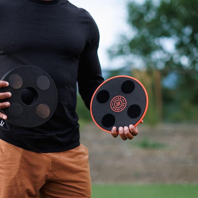 TriSlider | Exercise Glider Discs, Balance and Stability Trainer for Hands & Feet to Improve Coordination and Engage Core Strength.