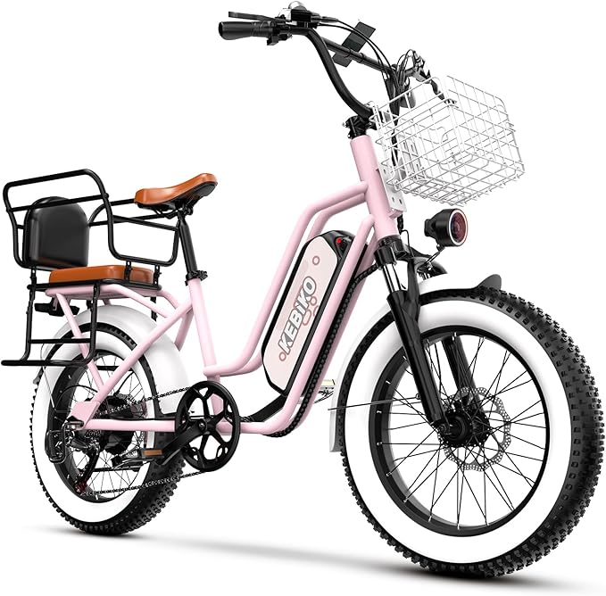 1500W Electric Bike for Adults,48V 20/60Ah Removable Battery Max Range 80Miles & 30MPH Electric Bicycle,20''ร4" Fat Tire Ebike,Adult Electric Bicycles for Commute Beach Snow,E-Bike UL Certified