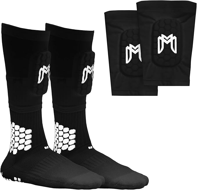 Mini Shin Guards Soccer – Built in Shin Pad Sleeves for Mens, Women, Teens - Small Shin Guards - Lightweight, Breathable Shin Defender Leg Protection