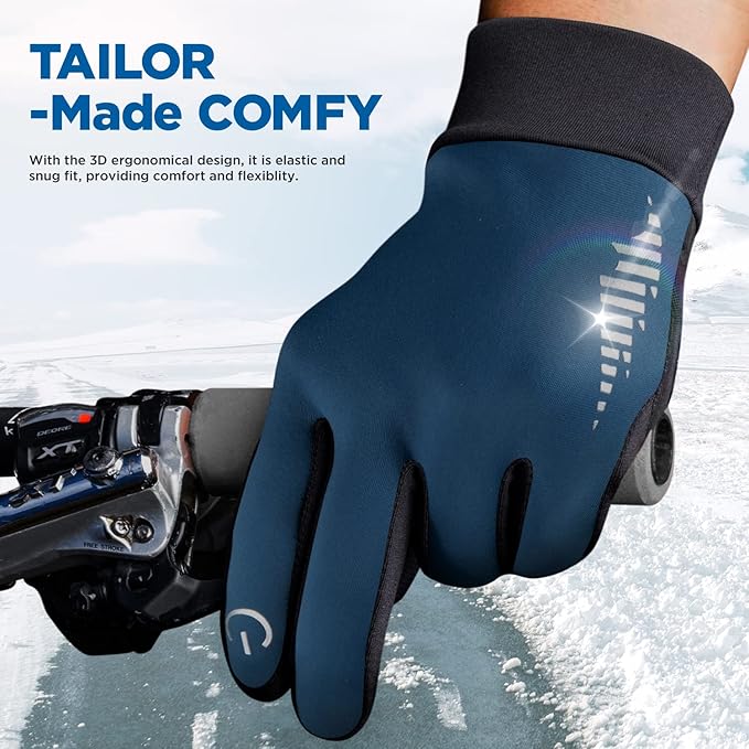 SIMARI Winter Gloves Women Men Ski Snow Gloves Liner Thermal Warm Touch Screen, Suit for Running, Cycling, Biking, Hiking, Driving, Walking, Typing, Freezer Work, Sports, Soccer, Shooting, Gaming 102