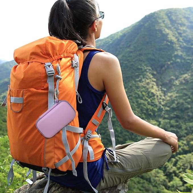 MP3 & MP4 Player Case for SOULCKER/G.G.Martinsen/Grtdhx/iPod Nano/Sandisk Music Player/Sony NW-A45 and Other Music Players with Bluetooth. Fit for Earbuds, USB Cable, Memory Card - Purple