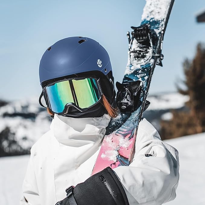 VANRORA Ski Helmet, Snowboard Helmet for Men & Women, Climate Control Venting, Dial Fit, Goggles Compatible, Removable Fleece Liner and Ear Pads, Safety-Certified
