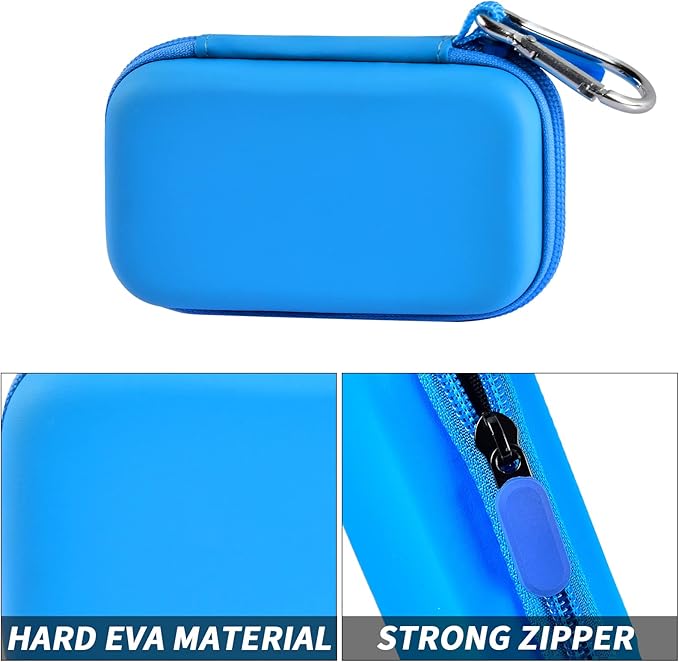 MP3 & MP4 Player Case for SOULCKER/G.G.Martinsen/Grtdhx/iPod Nano/Sandisk Music Player/Sony NW-A45 Music Players with Bluetooth. Fit for Earbuds, USB Cable, Memory Card - Blue+Inside Black